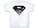 Maglietta Superman Halftone Shield - Xx-Large - Bianco