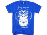 Maglietta "Glasses Makes Me Smart"" - Grande - Blu"