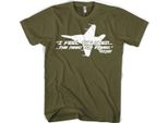 Top Gun - Maglietta "I Feel The Need For Speed"" - Grande - Olive"