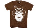 Maglietta "Glasses Makes Me Smart"" - Piccola - Marrone"