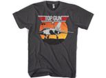 Top Gun - Maglietta Sunset Fighter - Xx-Large - Grigio Scuro