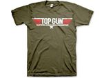 Maglietta Top Gun Con Logo Invecchiato - X-Large - Olive