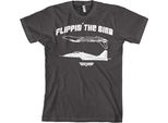 Top Gun - Maglietta Flippin� The Bird - Media - Grigio Scuro