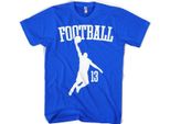 Maglietta Footbasket - Xx-Large - Blu