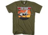 Top Gun - Maglietta Sunset Fighter - Xx-Large - Olive
