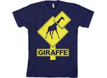 Maglietta Giraffe Sign - Xx-Large - Navy