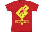 Maglietta Giraffe Sign - Xx-Large - Rosso