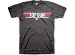Top Gun - Maglietta Con Logo Invecchiato - Piccola - Grigio Scuro