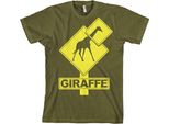 Maglietta Giraffe Sign - Xx-Large - Oliva