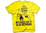 Maglietta "My Other Hat Is Also Retarded"" - Xx-Large - Giallo"
