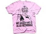 Maglietta "My Other Hat Is Also Retarded"" - Xx-Large - Rosa"