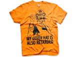 Maglietta "My Other Hat Is Also Retarded"" - X-Large - Arancione"