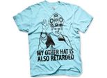 Maglietta "My Other Hat Is Also Retarded"" - X-Large - Skyblue"