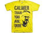 Maglietta "Calmer Than You Are, Dude"" - Xx-Large - Giallo"