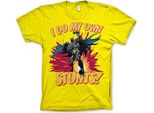 Batman - Maglietta "I Do My Own Stunts"" - Media - Giallo"