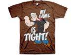 Popeye - Maglietta "Game Is Tight"" - Xx-Large - Marrone"