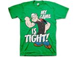 Popeye - Maglietta "Game Is Tight"" - Xx-Large - Verde"