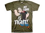 Popeye - Maglietta "Game Is Tight"" - Xx-Large - Olive"