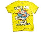 Maglietta Kiss Me - I Have Super Powers - Grande - Giallo