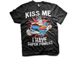 Maglietta Kiss Me - I Have Super Powers - Small - Nero