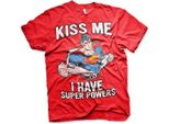 Maglietta Kiss Me - I Have Super Powers - Small - Red