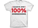 Maglietta Always Give 100% - X-Large - Bianco
