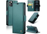 Custodia Iphone 12 Pro, Custodia In Pelle Portafoglio Porta Carte Di Credito Custodia Protettiva Con Funzione Stand Per Iphone 12 / 12 Pro Verde