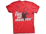 Maglietta All This And Brains Too - Media - Rosso