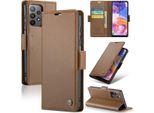 Custodia Galaxy A23, Custodia In Pelle Con Funzione Stand Per Samsung Galaxy A23 5G/4G Brown