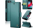 Custodia Iphone 8 Plus, Custodia Portafoglio In Pelle Porta Carte Di Credito Protettiva Con Funzione Stand Per Iphone 8 Plus / 7 Plus / 6S Plus / 6 Plus Verde