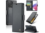 Custodia Galaxy A53 5G, Custodia In Pelle Con Funzione Stand Per Samsung Galaxy A53 5G Nero