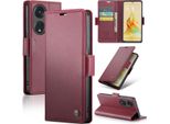Custodia Oppo Reno8 T 5G, Custodia In Pelle Con Supporto Per Oppo Reno8 T 5G Rosso