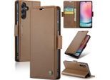 Custodia Galaxy A24 4G, Custodia In Pelle Con Funzione Stand Per Samsung Galaxy A24 4G Marrone