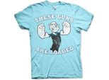 Braccio Di Ferro - Maglietta "These Guns Are Loaded"" - X-Large - Skyblue"