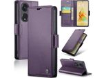 Custodia Oppo Reno8 T 5G, Custodia In Pelle Con Supporto Per Oppo Reno8 T 5G Viola