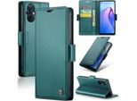 Custodia Oppo Reno8 Z, Custodia In Pelle Con Funzione Stand Per Oppo Reno7 Z 5G /Reno7 Lite /Reno8 Lite /F21 Pro 5G /Reno8 Z Verde