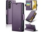 Custodia Galaxy S22 5G, Custodia In Pelle Con Funzione Stand Per Samsung Galaxy S22 5G Viola