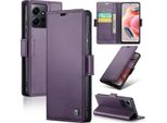 Custodia Redmi Note 12 4G, Custodia In Pelle Con Funzione Stand Per Xiaomi Redmi Note 12 4G Viola