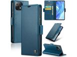 Xiaomi 11 Lite Case, Rfid Blocking Card, Advanced Flip Custodia In Pelle Con Funzione Stand Per Xiaomi 11 Lite 5G Ne / Mi 11 Lite Blu