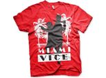 Maglietta Miami Vice Silhouettes - X-Large - Rosso