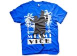 Maglietta Miami Vice Silhouettes - X-Large - Blu