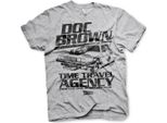 Maglietta Doc Brown Time Travel Agency - Medium - Heather-Grey