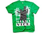 Maglietta Miami Vice Silhouettes - Xx-Large - Verde