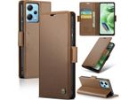 Xiaomi Poco X5 Case, Custodia In Pelle Con Funzione Stand Per Xiaomi Poco X5 / Redmi Note 12 5G Brown