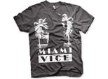 Maglietta Miami Vice Silhouettes - X-Large - Grigio Scuro