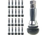 20X TR414 Valvole In Gomma, A Scatto, Per Pneumatici Tubeless, Chrom