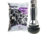 100X TR414 Valvole In Gomma, A Scatto, Per Pneumatici Tubeless, Chrom