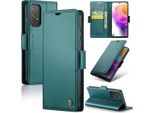 Galaxy A73 5G Case, Rfid Blocking Card, Advanced Flip Custodia In Pelle Con Funzione Stand Per Samsung Galaxy A73 5G Verde
