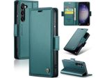 Custodia Galaxy S23 5G, Custodia In Pelle Con Funzione Di Supporto Per Samsung Galaxy S23 5G Verde