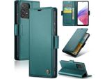 Galaxy A53 5G Case, Rfid Blocking Card, Advanced Flip Custodia In Pelle Con Funzione Stand Per Samsung Galaxy A53 5G Verde